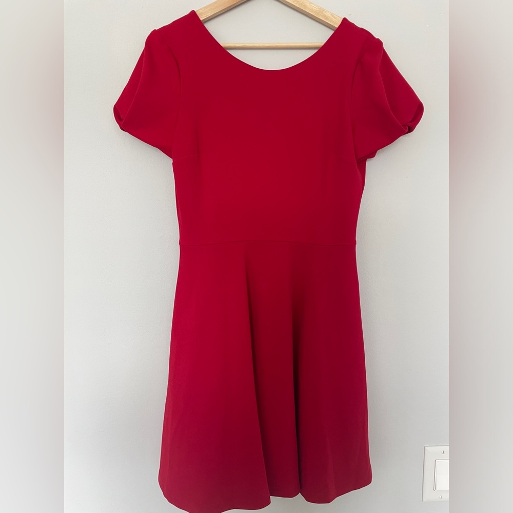 Short Sleeve Red Mini Dress ~ Size M